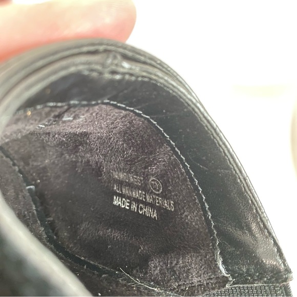 Aerosoles black faux leather open toe mule 7 - Picture 8 of 9